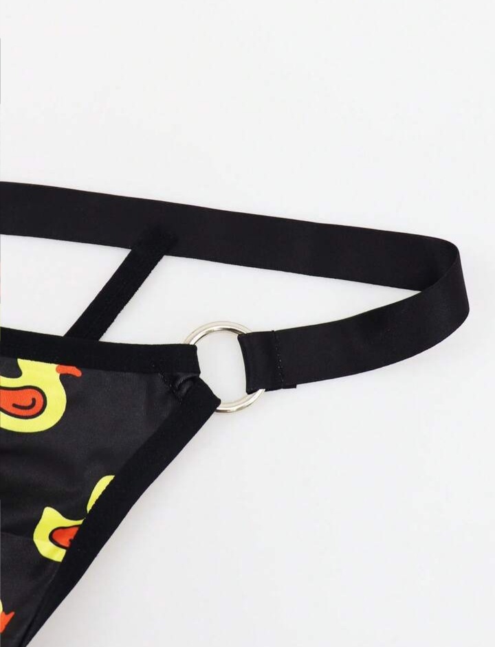 Men's Duck Print Hollow Out Men's Briefs